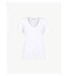 NINETY PERCENT Ruby V-neck cotton-jersey T-shirt