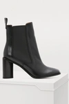 ACNE STUDIOS HEELED ANKLE BOOTS,AD0086 BLACK
