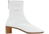 ACNE STUDIOS Heeled ankle boots,AD0093 WHITE BEIGE