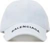 BALENCIAGA LOGO HAT,531588 310B5 9060 WHITE BLACK