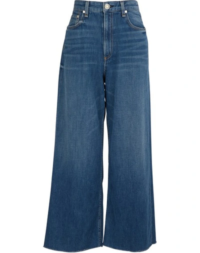 Rag & Bone Ruth Super High Waist Crop Wide Leg Jeans In Cote Dazu