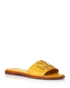 TORY BURCH WOMEN'S INES LEATHER SLIDE SANDALS,50109