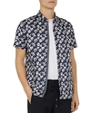 TED BAKER KOLAR STATEMENT-PRINT SLIM FIT SHIRT,MMA-KOALR-TH9M