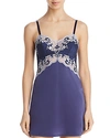 Wacoal Lace Affair Lace & Satin Chemise Nightgown 812256 In Patriot Blue