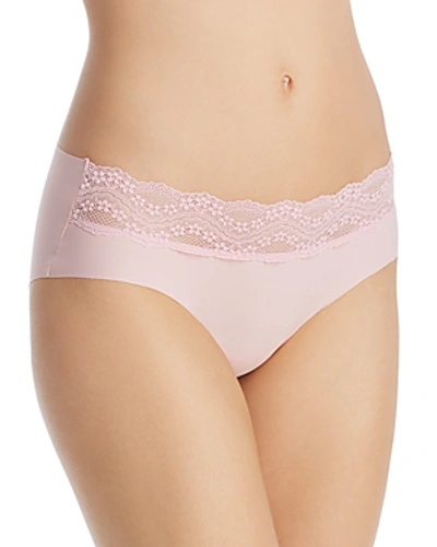 B.tempt'd By Wacoal B.bare Hipster Panties In Pink Nectar