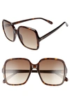 Givenchy Square Gradient Sunglasses In Dark Havana