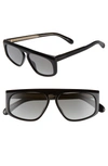 GIVENCHY 55MM FLAT TOP SUNGLASSES,GV7125S