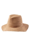 Helen Kaminski Desmonda Raffia Mid Brim Fedora In Nougat