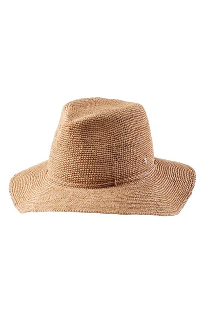 Helen Kaminski Desmonda Raffia Mid Brim Fedora In Nougat