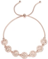 Givenchy Crystal Halo Slider Bracelet In Rose Gold
