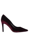 DEIMILLE DEIMILLE WOMAN PUMPS BURGUNDY SIZE 8 TEXTILE FIBERS,11224736AC 9