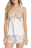 Flora Nikrooz Rosa Charm Short Pajamas In Ivory
