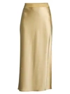 THEORY Sateen Midi Slip Skirt