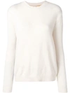 Chinti & Parker Contrast Ribbed-knit Jumper In Neutrals