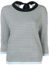 CHINTI & PARKER STRIPED CREW NECK SWEATER