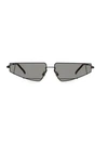 FENDI 61MM Futuristic Triangle Wire Frame Sunglasses