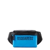 DSQUARED2 Blue logo-print vinyl belt bag