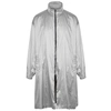 RAF SIMONS SILVER REVERSIBLE HOODED SHELL COAT