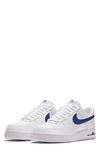 Nike Air Force 1 '07 3 Sneaker In White/ Deep Royal