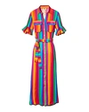 ALL THINGS MOCHI LEILANI RAINBOW STRIPE DRESS,80055900LEI0296