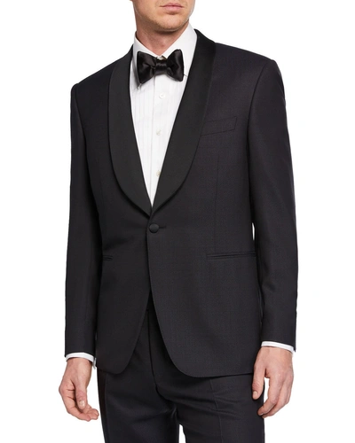 Canali Men's Two-piece Tuxedo With Shawl Collar In Black