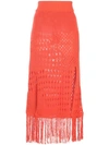 ALTUZARRA ALTUZARRA 针织半身裙 - 橘色