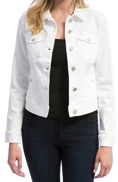 Liverpool Jeans Company Denim Jacket In Bright White
