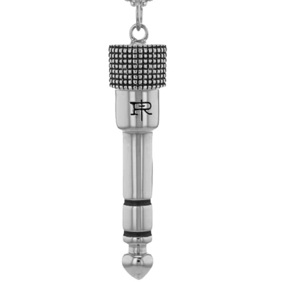 TRUE ROCKS MEN'S STERLING SILVER LARGE JACK PLUG PENDANT