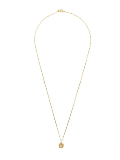 Maria Black Man Ray Necklace In Gold