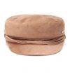 MAISON MICHEL New Abby绒面革帽子,P00361961