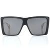 GUCCI RECTANGULAR ACETATE SUNGLASSES,P00375679