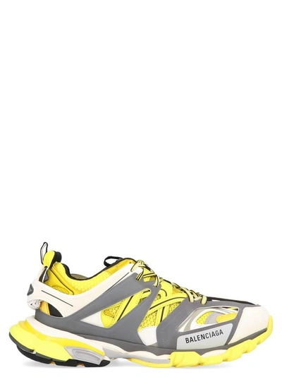 Balenciaga Yellow & Grey Track Runner Sneakers In Yellow / Black / White