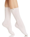 Ugg Rib Knit Crew Socks In Seashell Pink