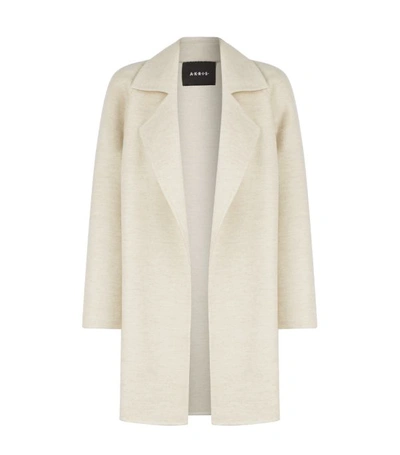 Akris Bessy Cashmere Double-face Coat In Light Beige