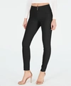 Hue Women's Original Smoothing Denim Leggings, Created For Macy's In Blackdigo Wash