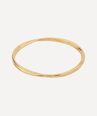Dinny Hall Gold Plated Vermeil Silver Twist Bangle