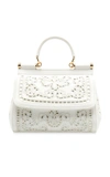 DOLCE & GABBANA Sicily Small Leather Shoulder Bag,BB6003AT41480002