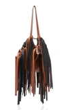 LOEWE COCOTTE FRINGED LEATHER SHOULDER BAG,704864