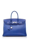 HERMÃ¨S VINTAGE BY HERITAGE AUCTIONS HERMÈS 35CM BLUE ELECTRIC EPSOM LEATHER CANDY BIRKIN,903379001HASC