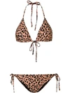Rixo London Leopard Print Bikini Set In Leopard
