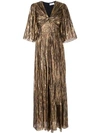 PETER PILOTTO STRIPED METALLIC GOWN