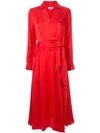 Equipment Vivienne Silk-blend Dress In Blood Moon