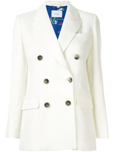Racil Classic Double-breasted Blazer In Ivory