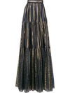 PETER PILOTTO PETER PILOTTO LUREX STRIPED CHIFFON SKIRT - 蓝色