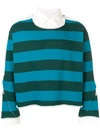 FACETASM STRIPED POLO SHIRT