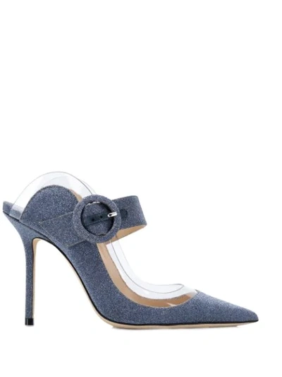 Jimmy Choo Hendrix Mules - 蓝色 In Slate Blue