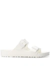 Birkenstock Arizona Eva Womens Casual Slip On Strap Sandals In White