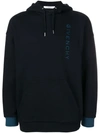 GIVENCHY GIVENCHY EMBROIDERED LOGO HOODIE - 黑色