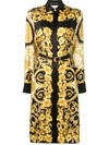 VERSACE VERSACE BAROQUE PATTERN SHIRT DRESS - BLACK