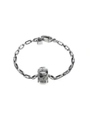 GUCCI BRACELET WITH SQUARE G CUBE IN SILVER